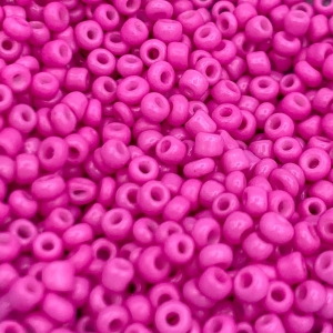 Seed beads 2mm bubblegum pink, 10 grams